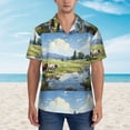 thumbnail image 2 of Fotbe Pasture Cow Camisa Hawaiana para Hombre Unisex – Camisa Casual de Verano con Botones de Manga Corta de Algodón y Lino,X-Large, 2 of 7