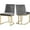 Gray and Gold, variant on Meridian Furniture Heidi Gray Velvet Dining Chair (Set of 2)