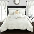 thumbnail image 3 of Gruyeres 20 Piece Comforter Set Ruffled Ruched Designer Bedding, 3 of 6