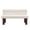 Beige, variant on Upholstered Dining Bench, End of Bed, Entryway Bench for Dining Room, Bedroom, Living Room, Rubber Wood Leg Support