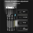 thumbnail image 5 of Flashlight, 10000 Lumens High Power Cob Flashlight, 5 Led Flashlight Usb Recharge Handheld flashlight for Night， Hiking， Camping, 5 of 8