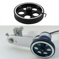 thumbnail image 1 of 300mmX10mmX18mm Industrial Aluminum Rubber Measuring Encoder Meter Wheel for Industrial Encoder Encoder,1 x Encoder Wheel 1 x Wrench,Black, 1 of 8