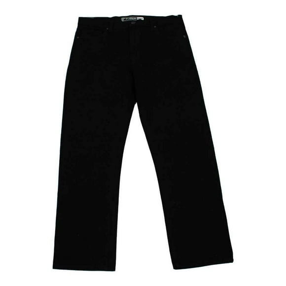 Jeans Furor para Caballero Regular Diseño Liso Negro Talla 30