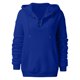 thumbnail image 3 of Gibobby Tops Mujeres Casual Chaqueta larga de plumón informal para mujer con bolsillo Sudaderas con capucha Pullover Manga Botón V Sudaderas con cordón Cuello de mujer （Azul， XXL), 3 of 5