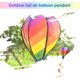 thumbnail image 3 of Veleta de viento en globo aerostático, Molino de viento en globo aerostático, Globo giratorio de viento en globo aerostático, Molino de viento en espiral colorido, 3 of 4