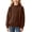Brown, variant on ZBSOKO Sweaters for Teen Girls Crew Neck Solid Color Pullover Regular Fit Classic Knit Sweater Warm Fall Winter Clothes Sizes 1-13 Years