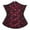 Wine, variant on Women’s Lace Red and Black Corset Bustier Waist Trainer and Bustier Top for Party Wedding, Steampunk Goth Corset Dress Up Wine L