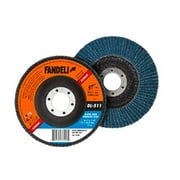 Fandeli Flap Disc - 60 Grit Sanding Grinding Wheel (Pack of 5) - Aluminum Oxide Abrasives Grinder Wheels - 4.5 inch Grinder Wheels