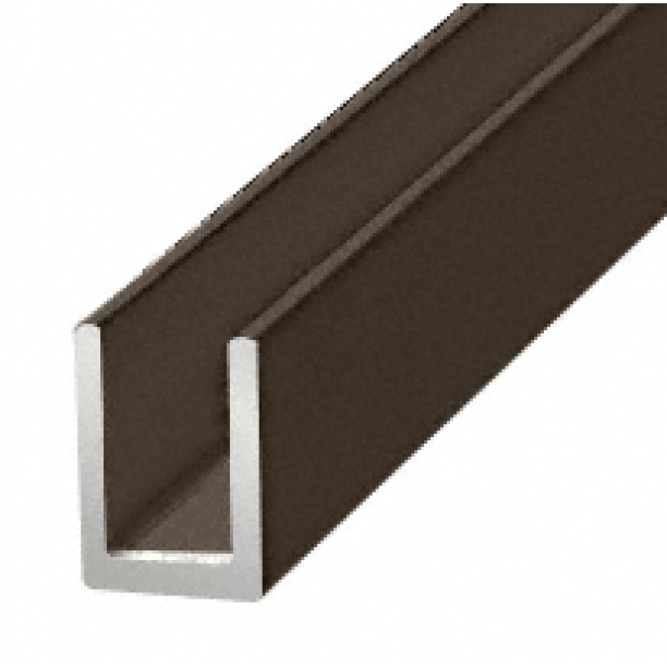 CRL SDCD5160RB Oil Rubbed Bronze 5/16" Single Aluminum UChannel