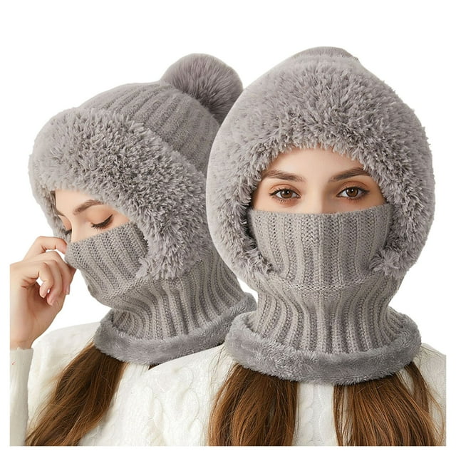 Hats Windproof Knitted Cap for Winter Cycling Warm with Ear Coverage Stylish Winter Knit Hat for Cold Weather