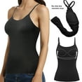 thumbnail image 4 of FITVALEN Women's Camisole with built in Bra Adjustable Spaghetti Strap Tank Top Cami Sleeveless Layer Top, 4 of 8