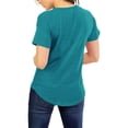 thumbnail image 2 of Hat and Beyond Women's Casual Scoop Neck Round Hem Top Short Sleeve Tee Shirt, 2 of 6