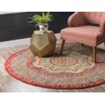 thumbnail image 5 of Rugs.com Amina Collection Rug – 6 Ft Round Navy Blue Medium-Pile Rug Perfect For Kitchens, Dining Rooms, 5 of 7