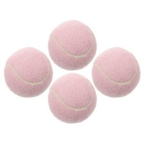 TINKSKY 4Set Tennis Practice Balls Rubber Pink for Beginners Tennis