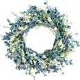 thumbnail image 2 of Idyllic Decorative Blue Floral Artificial Wreath, 20 Inch, 1 Count, 2 of 5