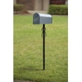 thumbnail image 3 of Architectural Mailboxes Decoraitve Round Steel, In-ground Mailbox Post in Black, 3 of 9
