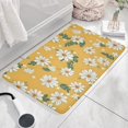 thumbnail image 3 of Yellow Daisy Flower Pattern Flannel Non Slip Door Rugs,Washable Door Mats Indoor,Decorative Door Mats,Dirt-Resistant and Absorbent Doormat for Entrance,Bedroom,Kitchen,Bathroom,31.5x17in(80x43cm), 3 of 4