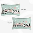 thumbnail image 4 of Bixox Cute Panda Printed Pillow Protector,Super Soft Ideal for Home,Guests,Rentals - 16"x24", 4 of 8