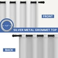 thumbnail image 7 of Greyish White Blackout Curtains, 52 x 96 inch Drapes Set of 2 Panels, Thermal Insulated Room Darkening Curtains for Bedroom Living Room, Privacy Protection&Noise Reduce, 7 of 7