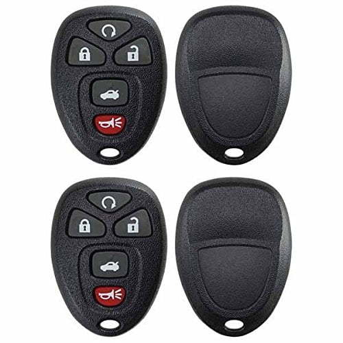Case Shell Key Fob Keyless Entry Remote fits Buick Lucerne/Chevy Impala Monte Carlo/Cadillac DTS OUC60270, OUC60221 Set of 2 