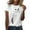 White, variant on Summer Tops for Women Summer Shirt for Women Plain Tees Thin T Shirts Miss Long Sleeve Shirts T Casual Long Sleeves Tops Leggings Short Sleeve Cute White 2XL