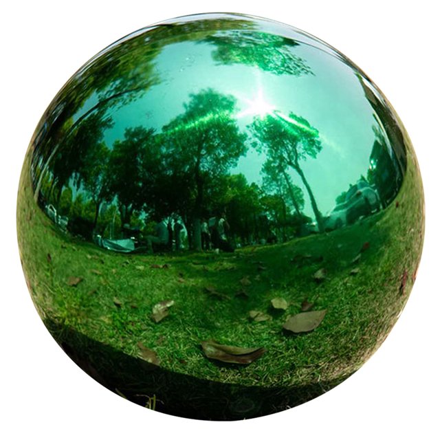 unbranded Bola Reflectante De Inoxidable Para Jardín Con Acabado Y Exterior