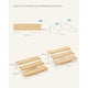 thumbnail image 4 of Estante para Especias, Juego de 2 Estantes de Armario, Especiero Extensible de 3 Niveles, Beige Natural y Blanco Nube MKCS016N02, 4 of 4