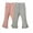 Pink + Gray, variant on GYRATEDREAM Infant Baby Girl Ribbed Knit Bell Bottoms Solid Color Flared Pants Toddler Elastic Waist Ruffle Leggings Fall Clothes