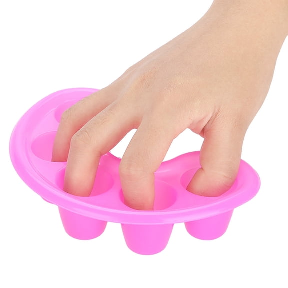 Mgaxyff Nail Acrylic Gel Removal Bowl, UV Gel Soak Off Finger Trays,5pcs Nail UV Acrylic Gel Removal Bowl Five Holes Soak Off Finger Bowl Dishes