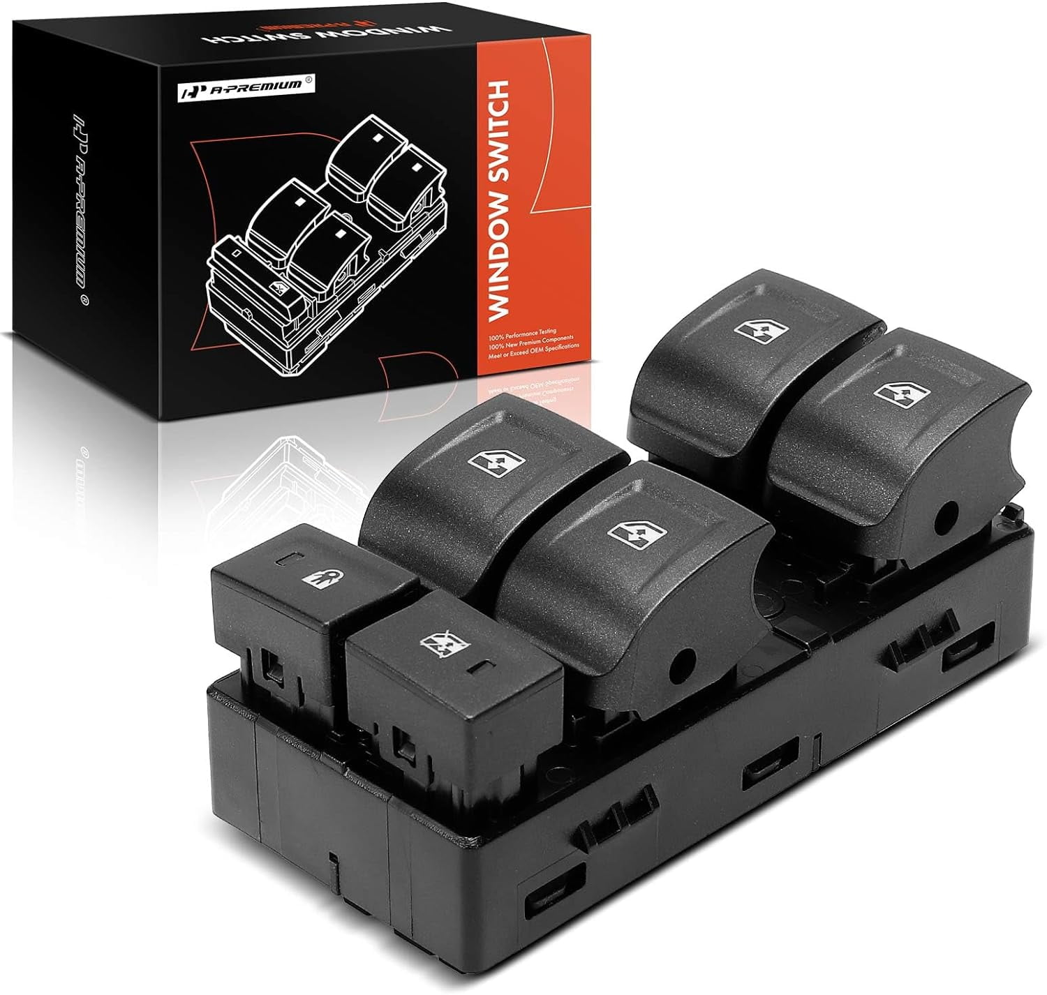 Kit 2 Cornici Interruttore Alzacristallo Per Chevy Silverado Avalanche Suburban 2004-2007 | Sostituisce 89045128 89045120
