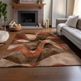 thumbnail image 6 of Addison Rugs Mayfield Washable Contemporary Abstract Chocolate Rectangle Rug, 10' x 14', 6 of 6
