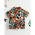 thumbnail image 2 of Coduop Toddler Baby Boy Button Down Shirt Short Sleeve T-Shirt Tops Western Tee 0-3 Years, 2 of 9
