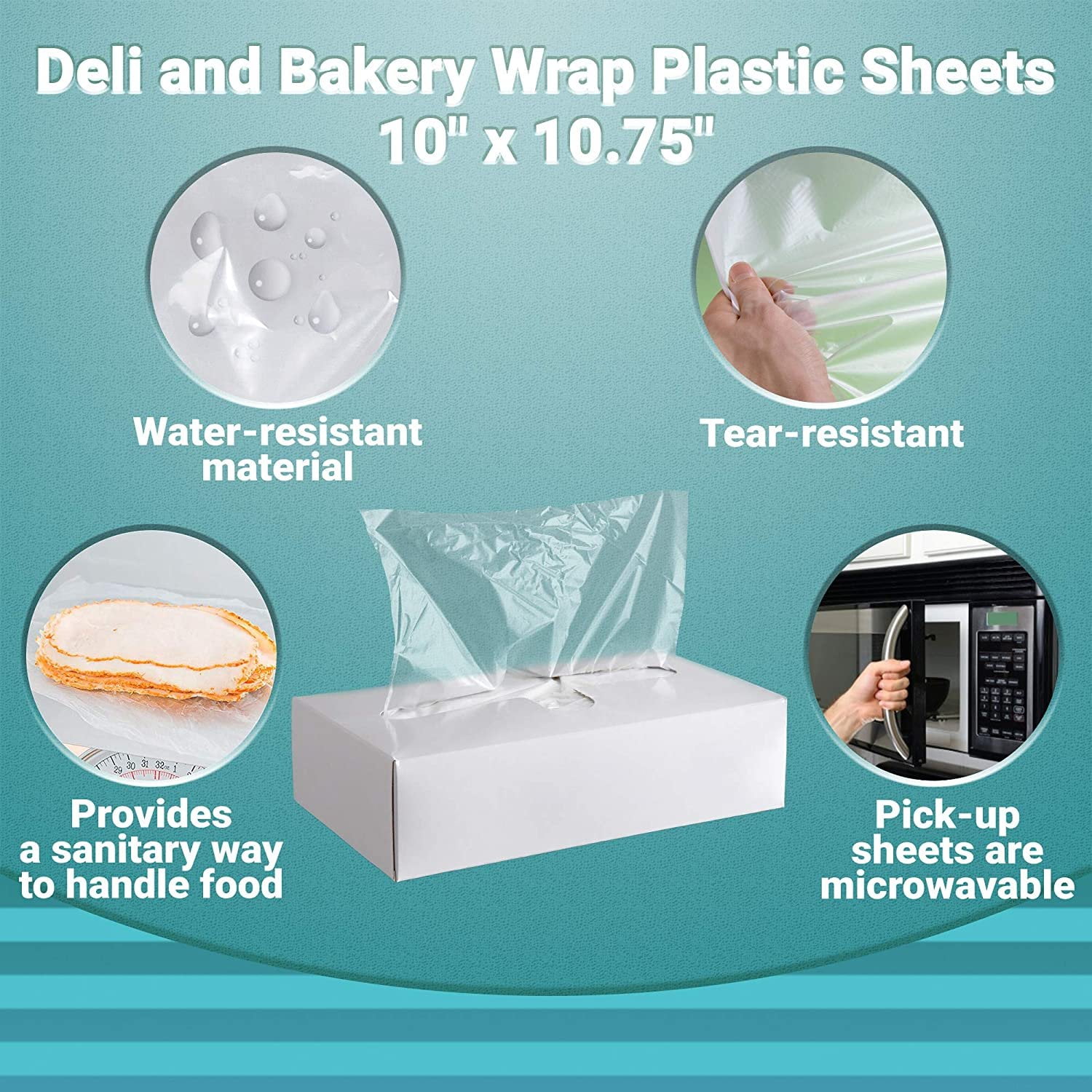 Buy Crystal Clear Food Wrap, 7x7, Deli, Bakery Wrap