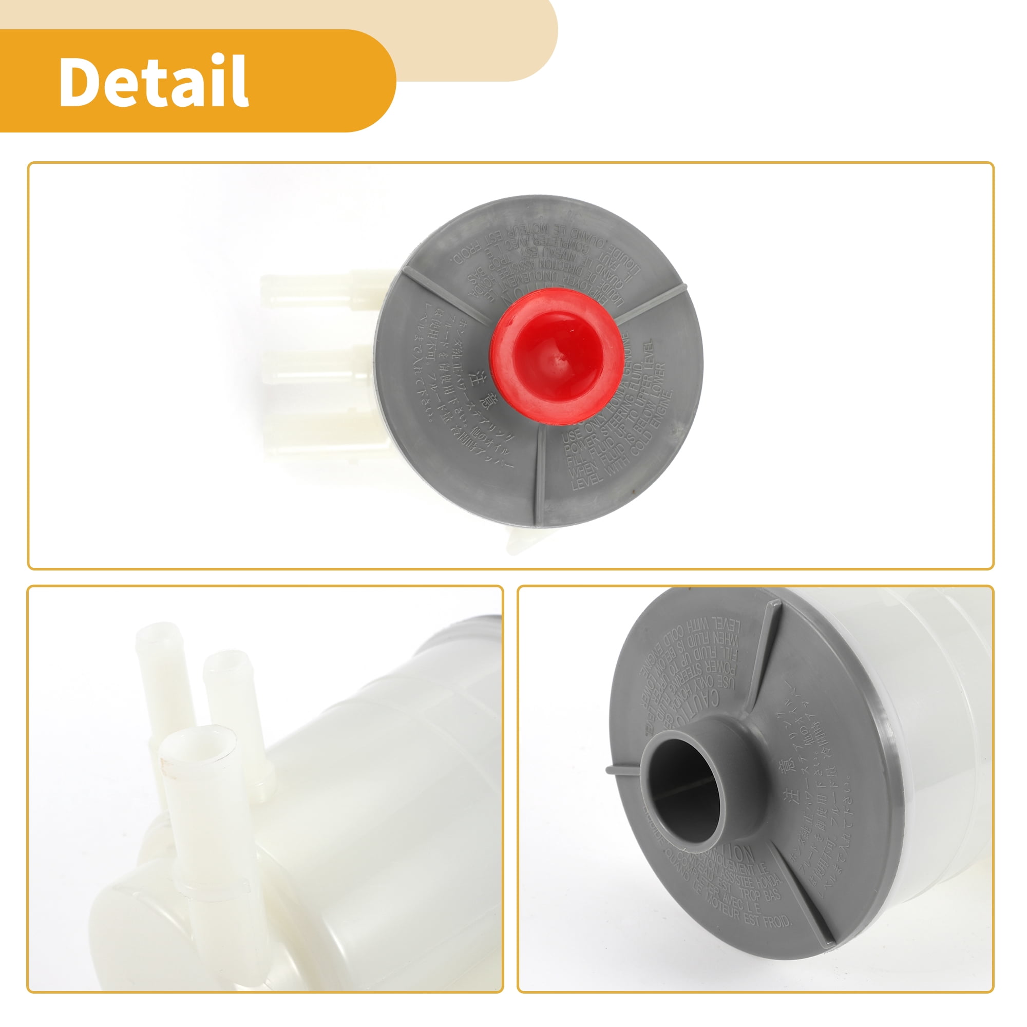 Unique Bargains Power Steering Reservoir - No.53701SZ3003 Car Automotive Power Steering Tank - for Honda Acurarl 1996-2004 Plastic White - 1 Pc