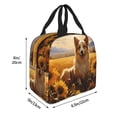 thumbnail image 2 of KLL Pastoral Sunflower Corgi Print Insulated Lunch Bag Women, Reusable Cute Tote Lunch Box for Adult & Men, Leakproof Cooler Lunch Bags for Work Office Travel Picnic, 2 of 5