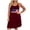 Wine, variant on LYEAA Soft Nightgowns for Women Short 4th of July Sleeveless Sleep Dress Spaghetti Strap Night Gowns Comfy Loose Home Dress