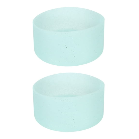 2pcs Silicone Boot for 30-40oz Water Bottle Bottom Protective Sleeve Cover for Tumbler Cyan