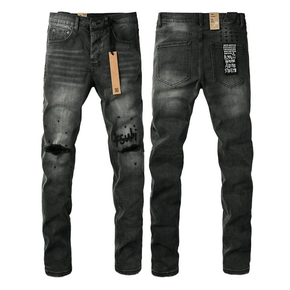 New Ksubi Men Jean Fashion Casual Ripped Stretch High Quality Straight Skinny Slim Jeans