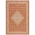 thumbnail image 4 of SAFAVIEH Sunrise Eliza Floral Reversible Indoor/Outdoor Area Rug, Ivory/Rust Sage, 5'3" x 7'7", 4 of 9