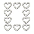 thumbnail image 4 of 10 piezas de anillos de resorte de metal redondos con cierres a presión para correas de bolsos y llaveros plata, 4 of 8