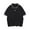 Black, variant on lnmuld Back to School Boys Girls Kids Short Sleeve Solid Double White Line Contrast Collar Cuff Two Button Pique Polo Shirts Breathable School Uniform Tops Size:5-6 Years