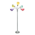 thumbnail image 3 of Simple Designs Lampadaire à col de cygne réglable à 5 lumières, 3 of 9