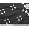 thumbnail image 3 of Soimoi Black Cotton Voile Fabric White Dots Print Fabric by the Yard 42 Inch Wide, 3 of 3