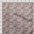 thumbnail image 4 of oneOone Polyester Spandex Fuschia Pink Fabric Florals Sewing Material Print Fabric By The Yard 56 Inch Wide, 4 of 4