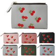 thumbnail image 2 of Porte-monnaie pour Femme, Broderie Créative, Pochette à Cartes Cerises, Pochette, Portefeuille, Porte-Cartes, 2 of 10