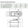 thumbnail image 2 of For Axial SCX6 Compatible Digital Servo 60kg Torque, 3μsec Dead Band, 180° Operating Angle Servo, 2 of 7