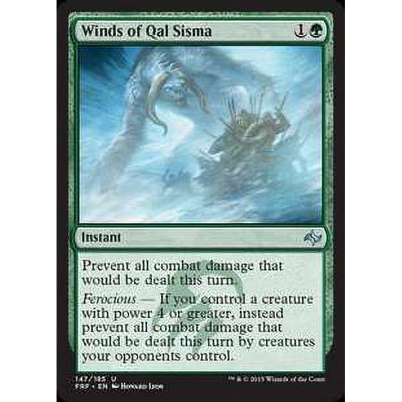 MtG Fate Reforged Uncommon Winds of Qal Sisma (Foil) #147