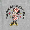 thumbnail image 2 of Toddler's Minnie Mouse Dad's Biggest Fan Minnie  Graphic Tee Athletic Heather 5T, 2 of 3