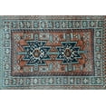 thumbnail image 1 of Ahgly Company Indoor Rectangle Persian Light Blue Traditional Area Rugs, 2' x 4', 1 of 4