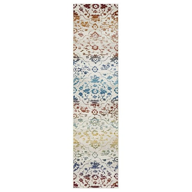 LR Home GALAC81278RDM2389 Gala Kaleidoscope Runner Indoor Area Rug